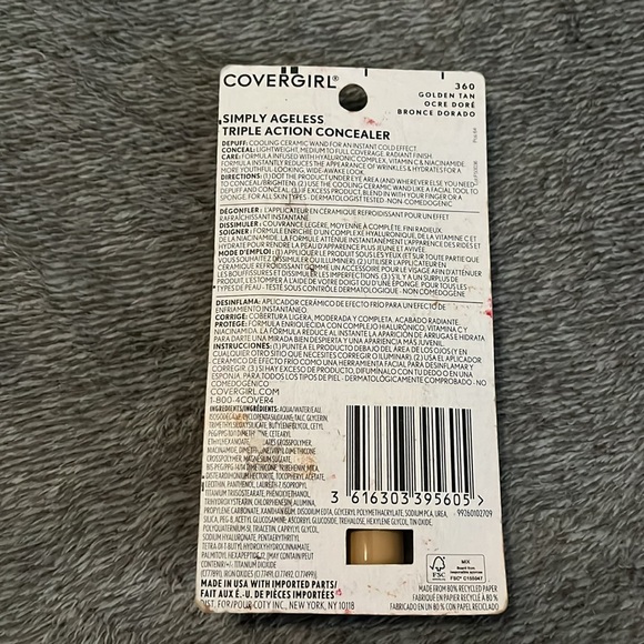 NWT Covergirl Simply Ageless Concealer 360 golden tan - Picture 2 of 6